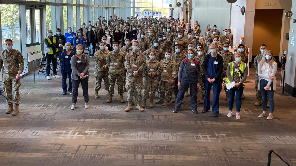 Showcase medics from Scott Air Force Base relieving fears, offering hope