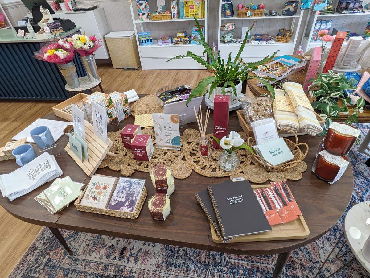 The mercantile part of Jim’s Suits & Tuxedos offers a variety of merchandise, ranging from foods to personal care items, stationery to candles and much more.