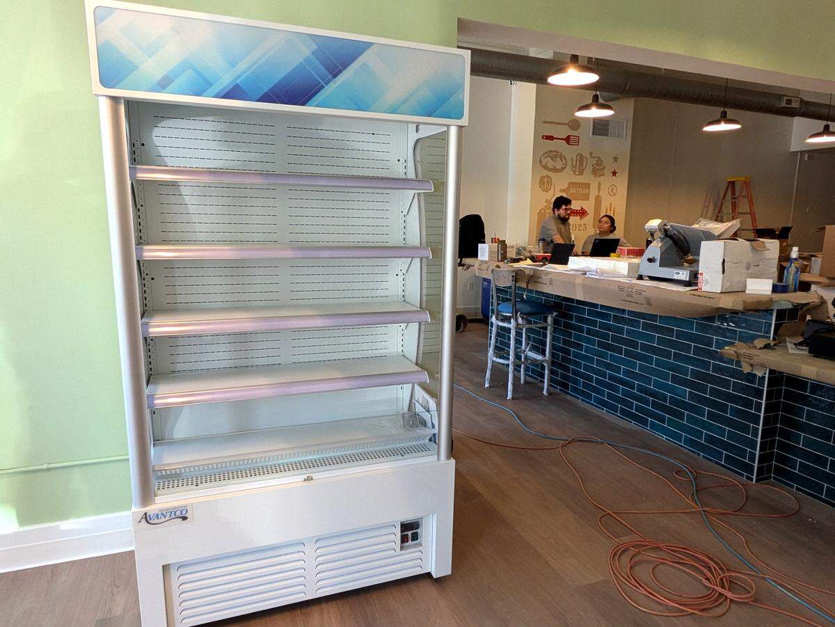 This cooler at Ed’s Delicatessen in Edwardsville will offer pre-made sandwiches and salads for those in a hurry.