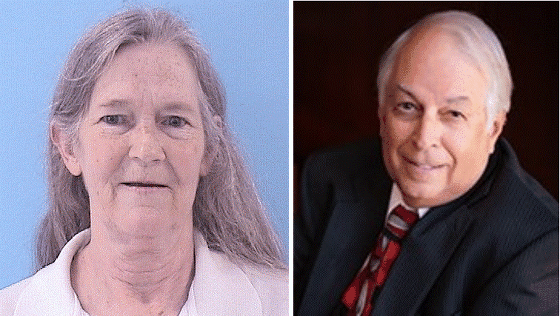 Don Weber, right, was the Madison County assistant state’s attorney who prosecuted Paula Sims in 1990, when a jury convicted her of first-degree murder, concealing a homicide and obstructing justice in the death of her 6-week-old daughter, Heather.