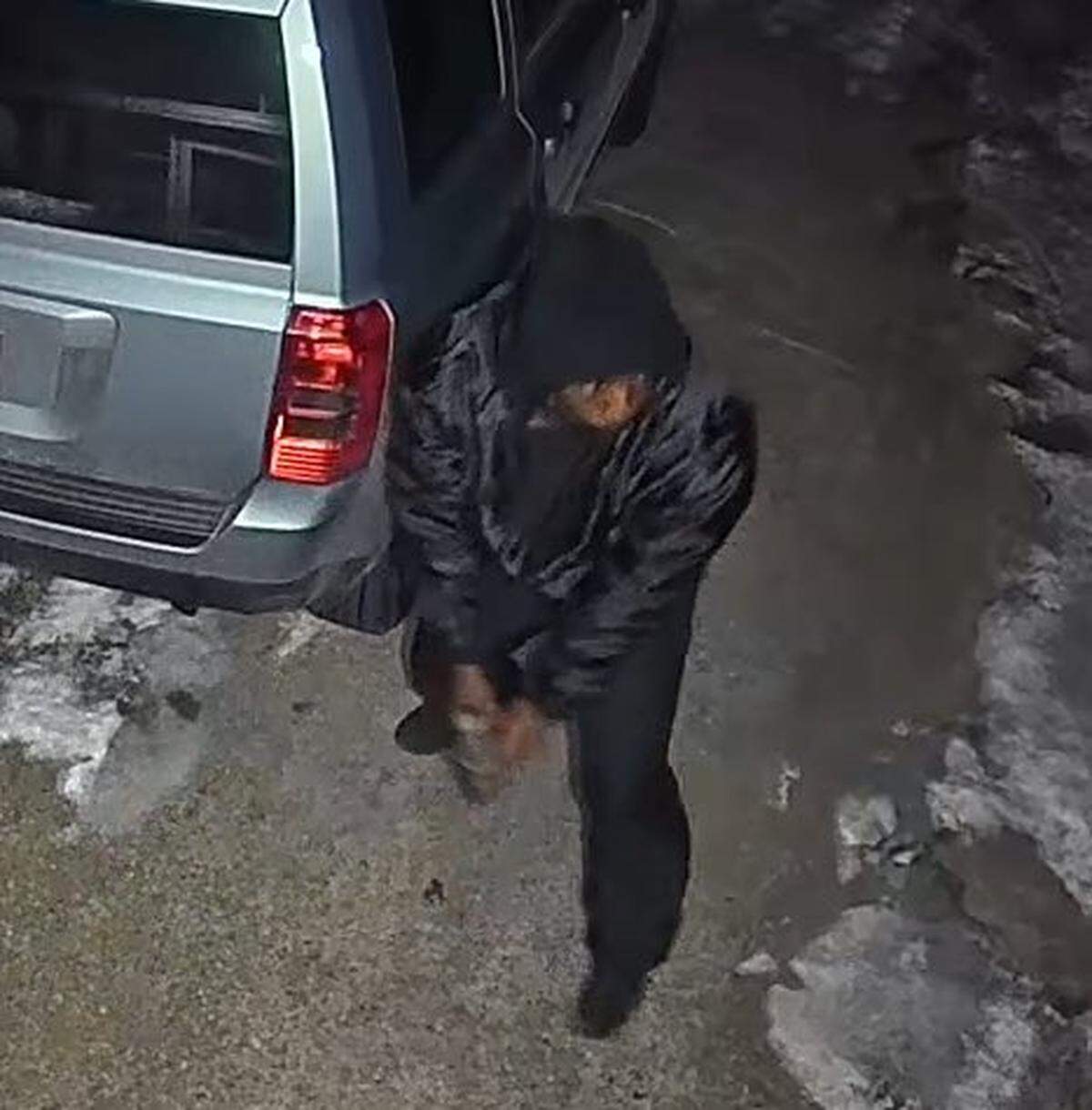 The Major Case Squad of Greater St. Louis released this security photo of a man suspected in the fatal shooting of Portia L. Rowland, 32, in Collinsville.