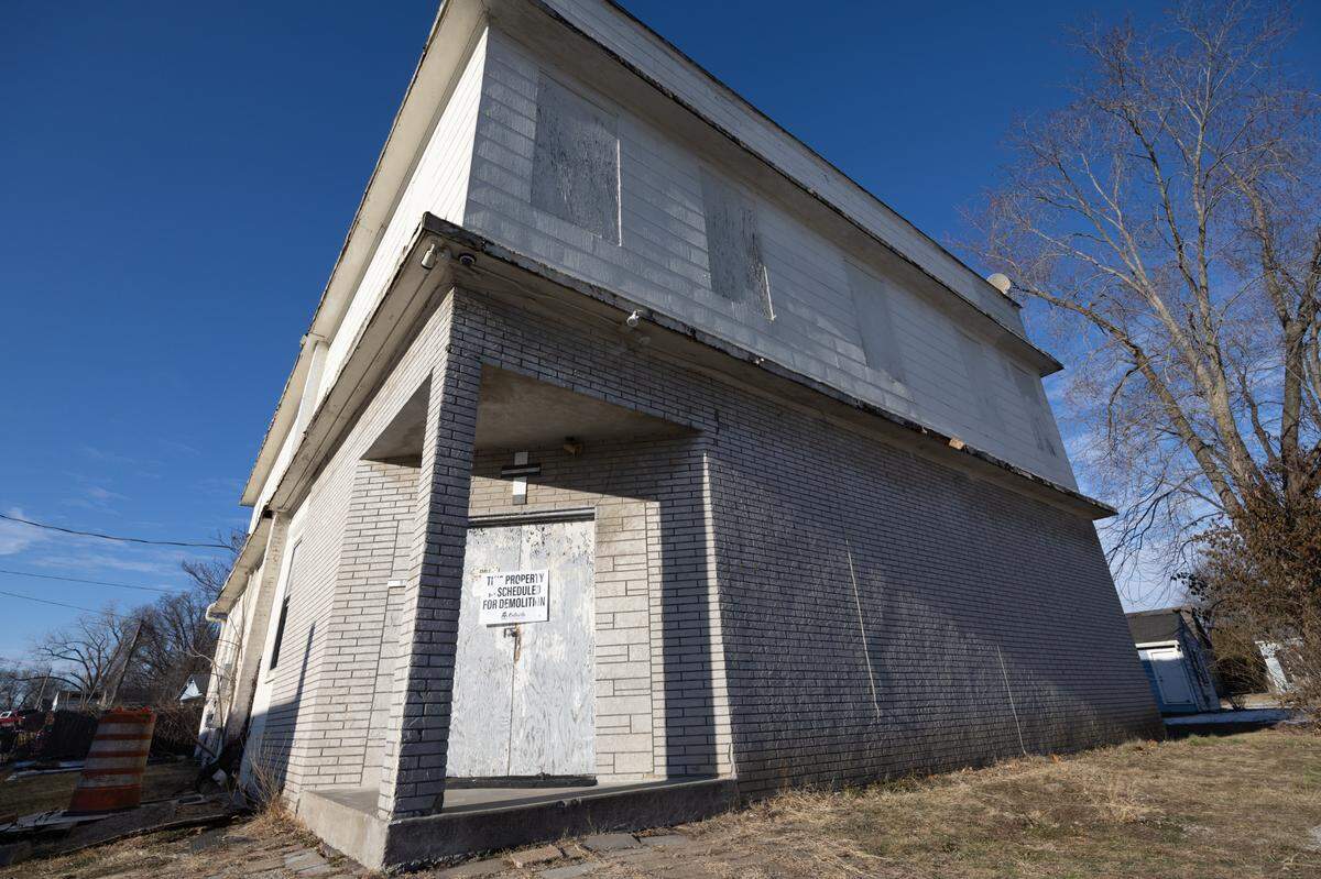 This circa 1900 building on Scheel Street in Belleville originally housed saloons that served workers at two foundries across the street. It became Bethel Temple in the 1940s.