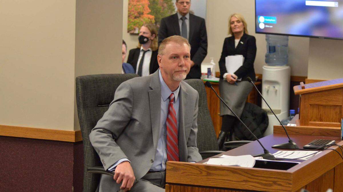 Missouri budget director Dan Haug testifies to the House Budget Committee Monday in Jefferson City about Gov. Mike Parson’s plan to give raises and institute a $15-an-hour minimum wage for state workers.
