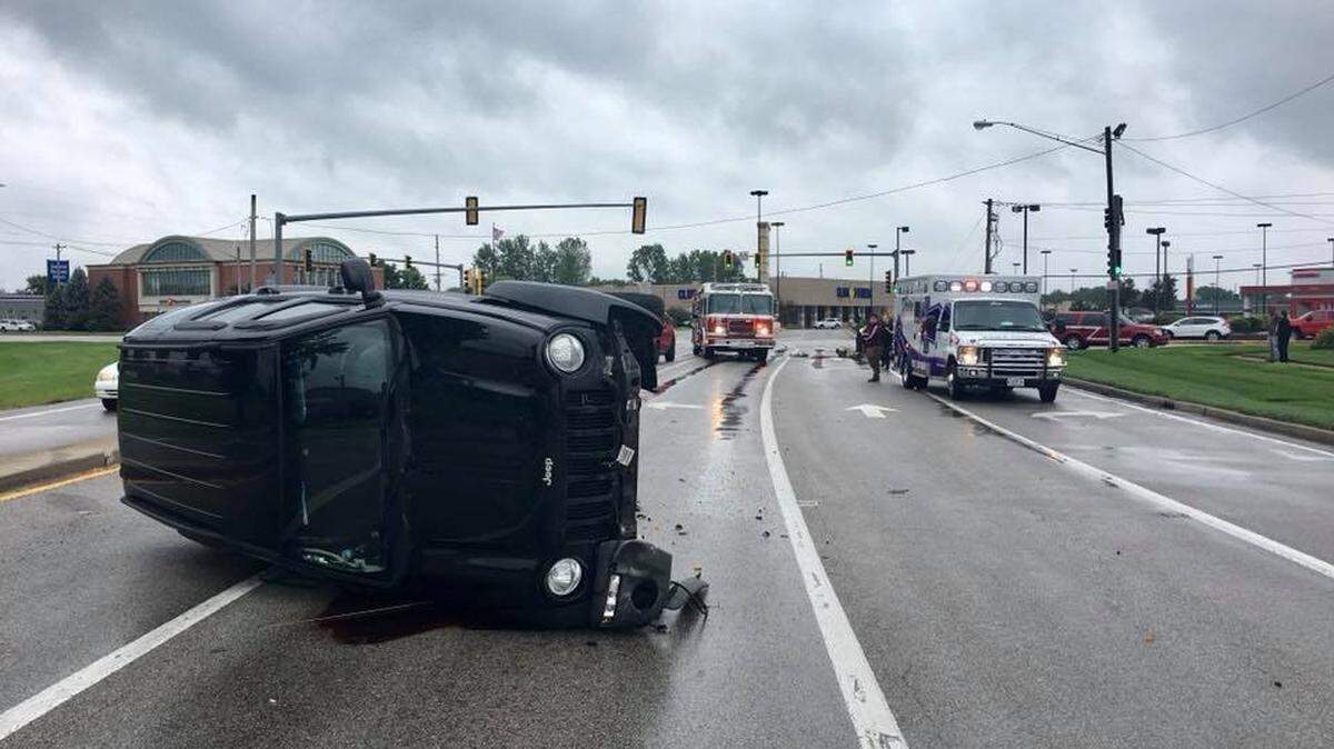 A crash on Carlyle Avenue Friday afternoon sent one person to an area hospital.