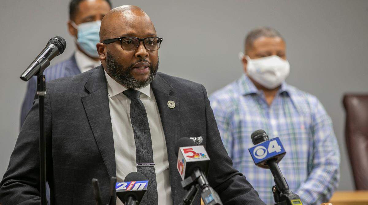 Mayor Robert Eastern III announced an overnight curfew in response to shootings in East St. Louis. He said the city will “try to meet all its financial responsibilities,” including pay raises for its police officers.
