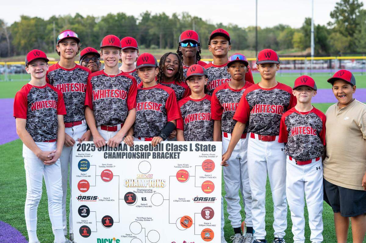 The Whiteside Warriors, winners of the SIJHSAA baseball championship.