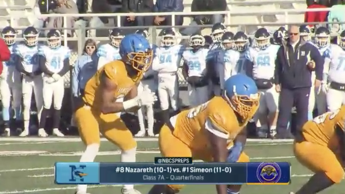 Did a parent pose as a ref to help his son’s high school football team? Parents at Simeon Career Academy in Illinois are suing, saying Richard Mercado dressed up to help Nazareth Academy win the quarterfinal.