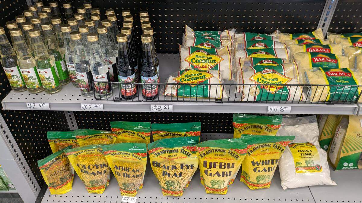 Middle Eastern and African goods at Samara's