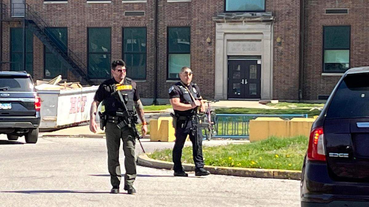 Granite City High School, seen here Wednesday, Mt. Vernon High School and other Illinois institutions received threats deemed false by law enforcement April 12, 2023.