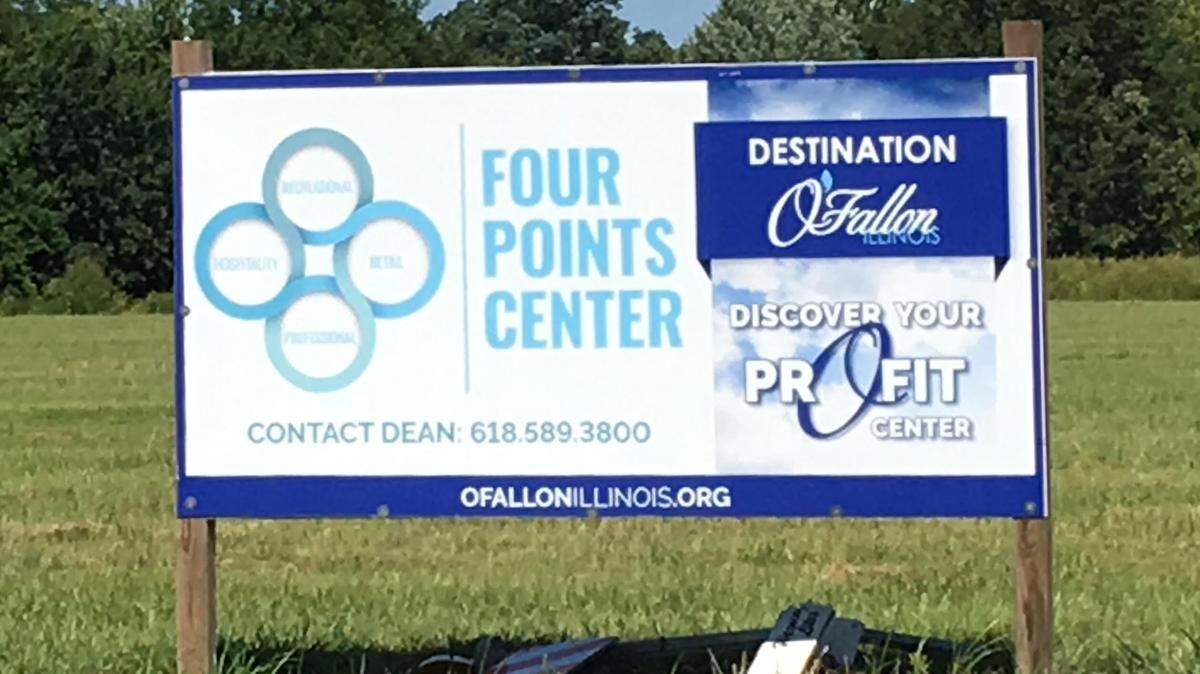 Construction signs mark the site of several new developments in O’Fallon, near the intersection of Illinois 50 and Scott-Troy Road.
