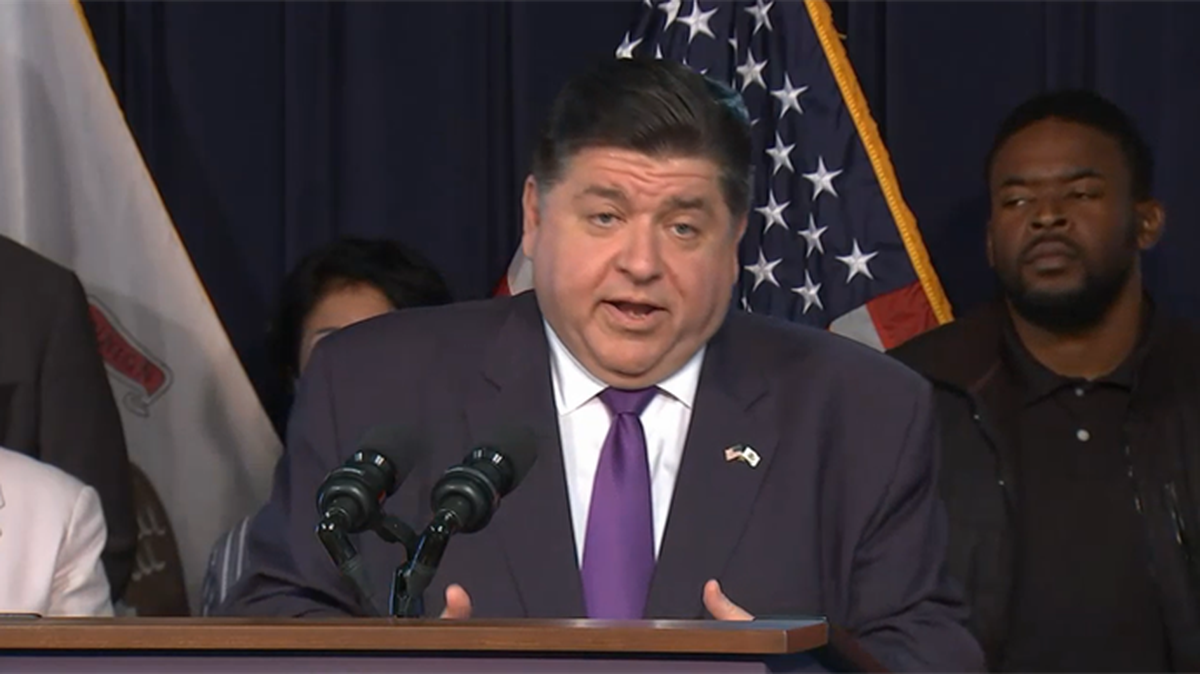 Gov. J.B. Pritzker discusses tax relief measures that take effect July 1 during a news conference in Chicago. Here’s what to know about the Illinois Family Relief Plan.