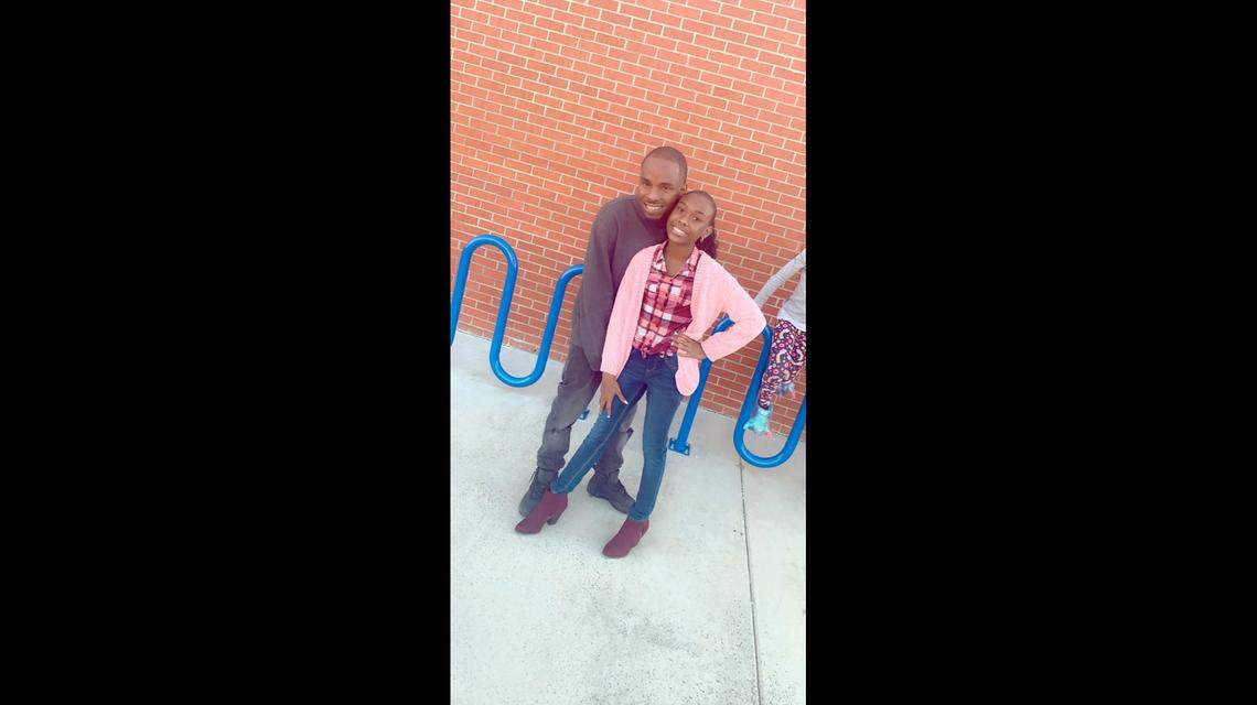 Wendell Bennett with his daughter A’Niyia Humphries.
