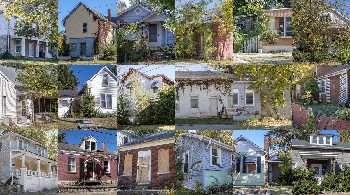 Here are 18 of 19 vacant buildings that the city of Belleville plans to demolish late this year or early next year. Eight are German American folk houses, also known as German American street houses.