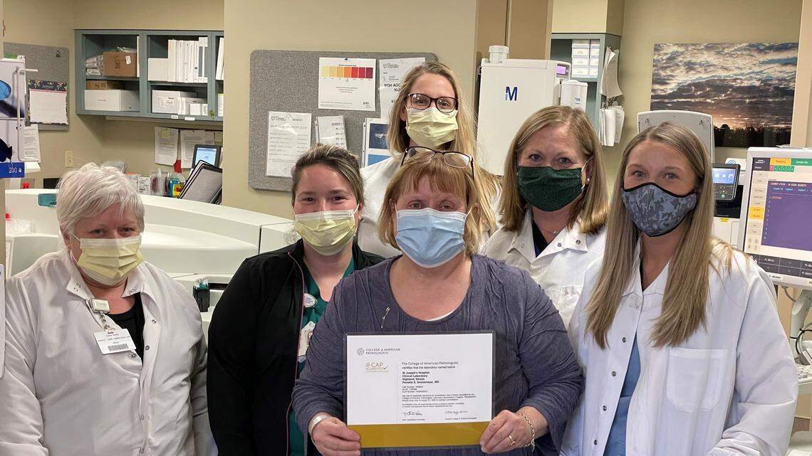 Highland IL hospital laboratory team earns medical honor | Belleville ...