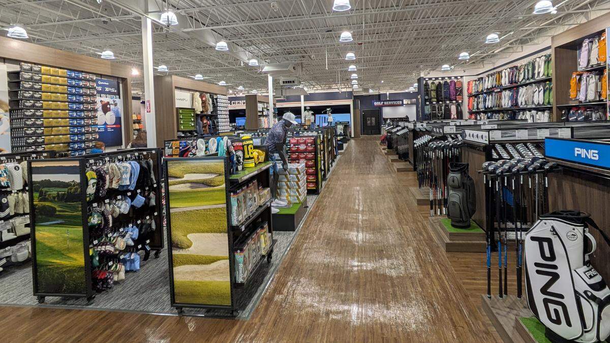 View of the new Golf Galaxy store in Fairview Heights
