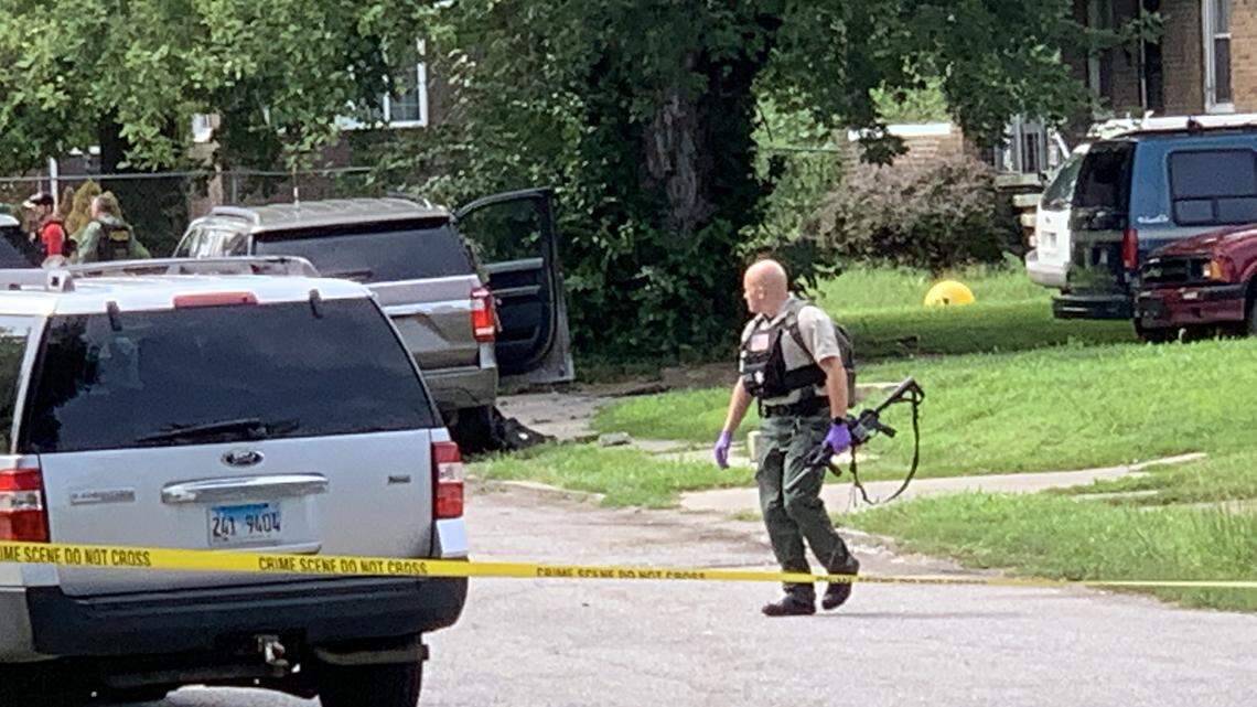 Shooting of State Police trooper leads to tense, sorrowful day in East St. Louis neighborhood