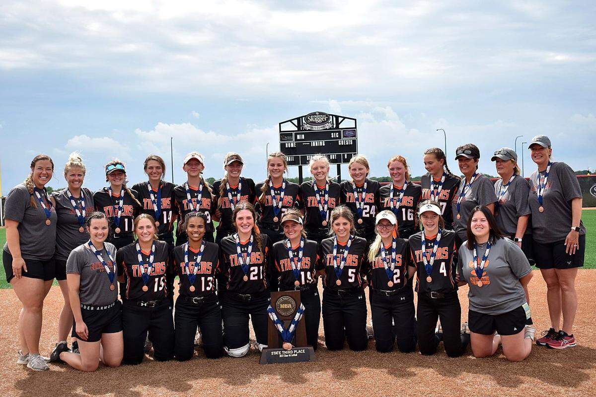 Edwardsville High School’s softball team is the winner of the Belleville News-Democrat Softball Team of the Year high school poll for 2022, as selected by readers of bnd.com. The team is pictured here after capturing third place at the IHSA Class 4A state tournament.