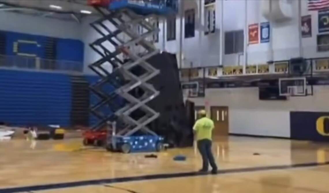 Repairs to O’Fallon High School gym begin after scoreboard crashes to floor