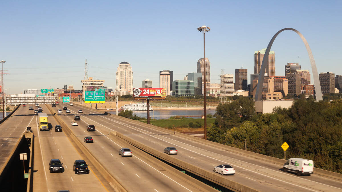 A 2.7 mile stretch of I-55 and I-64 in East St. Louis will receive $288.3 million for the Poplar Street Bridge and road repairs from the Mississippi River to I-64 interchange.