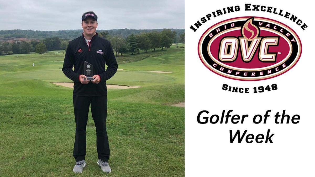 Kyle Slattery, a member of the SIUE men’s golf team, was selected as the GLVC golfer of the week for the third time this season.