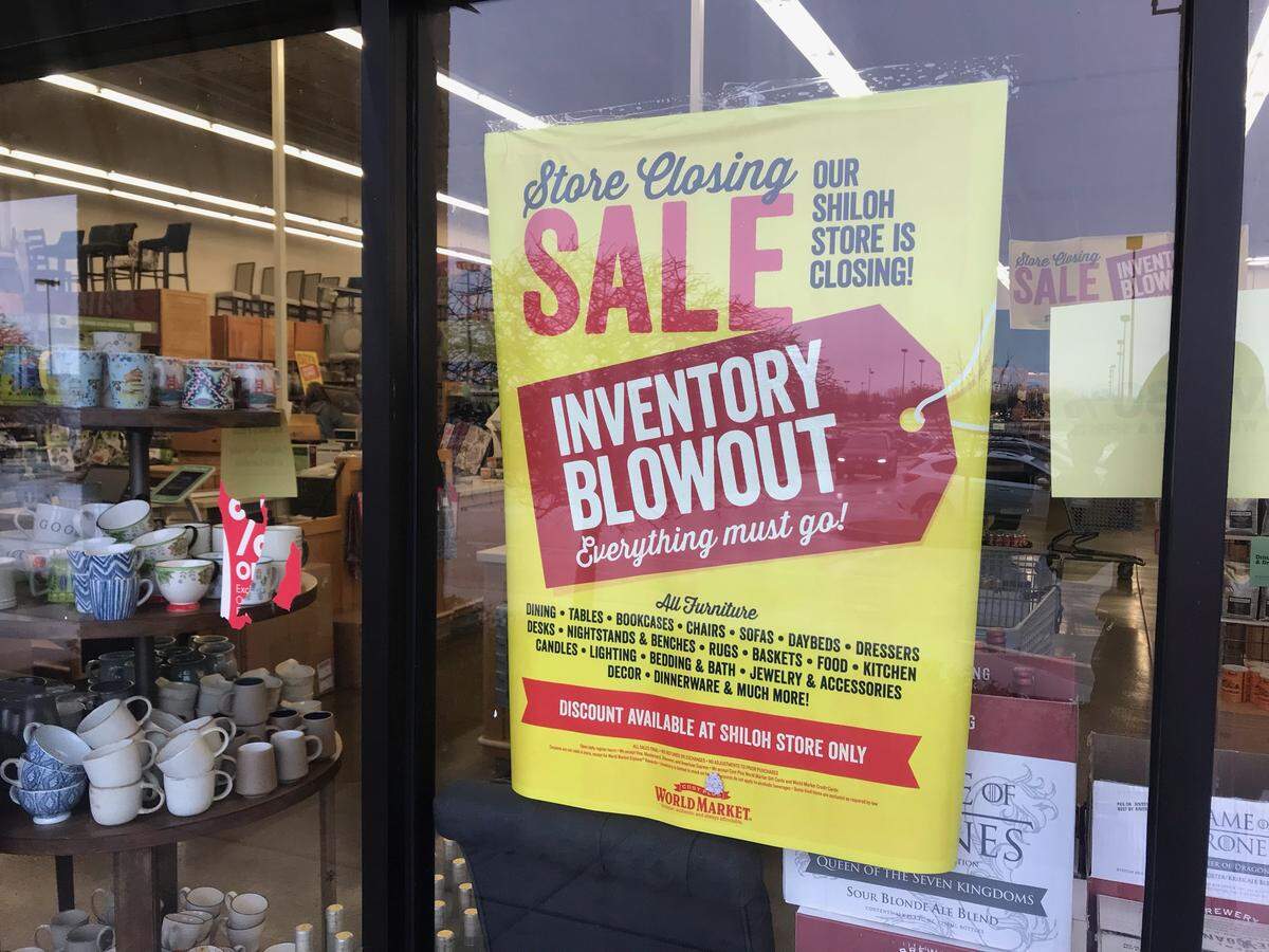 World Market in Shiloh will close at the end January.