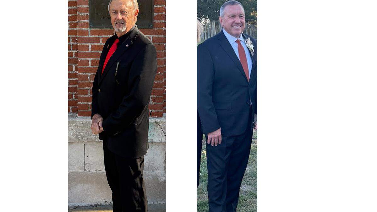 This photo composite shows Monroe County commissioner candidates George Green (left) and Marvin Wittenauer.