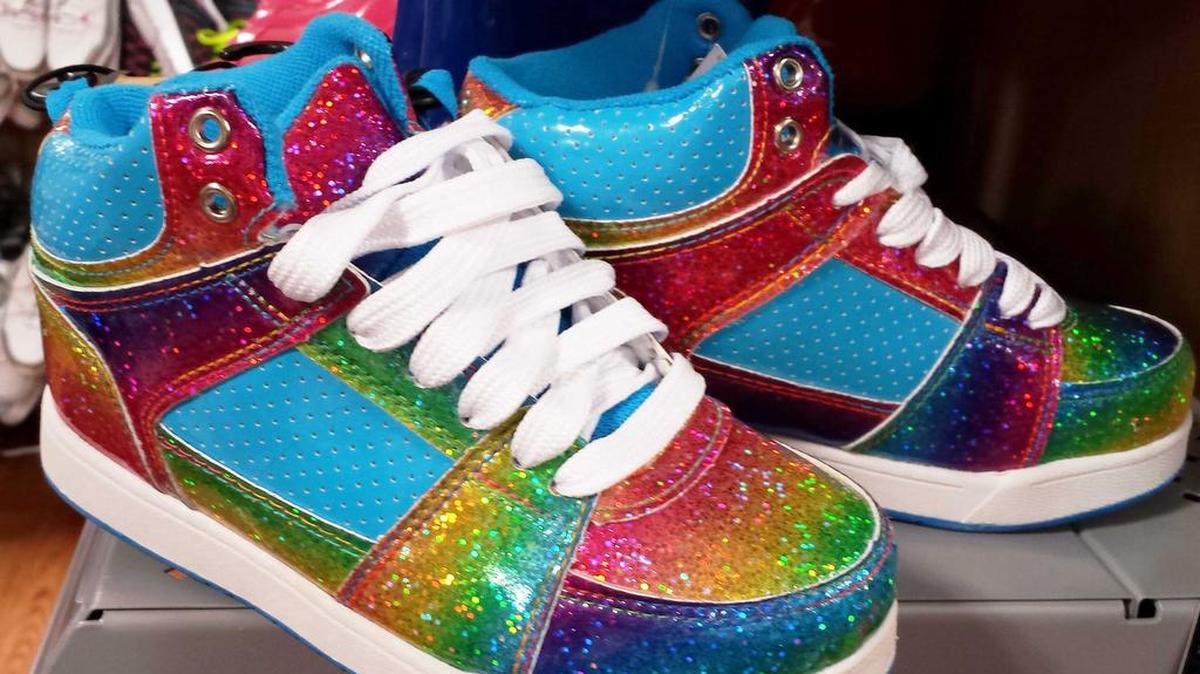 
Sparkly sneakers for girls are on sale for $9 at Walmart stores. These are from the Waterloo location.
