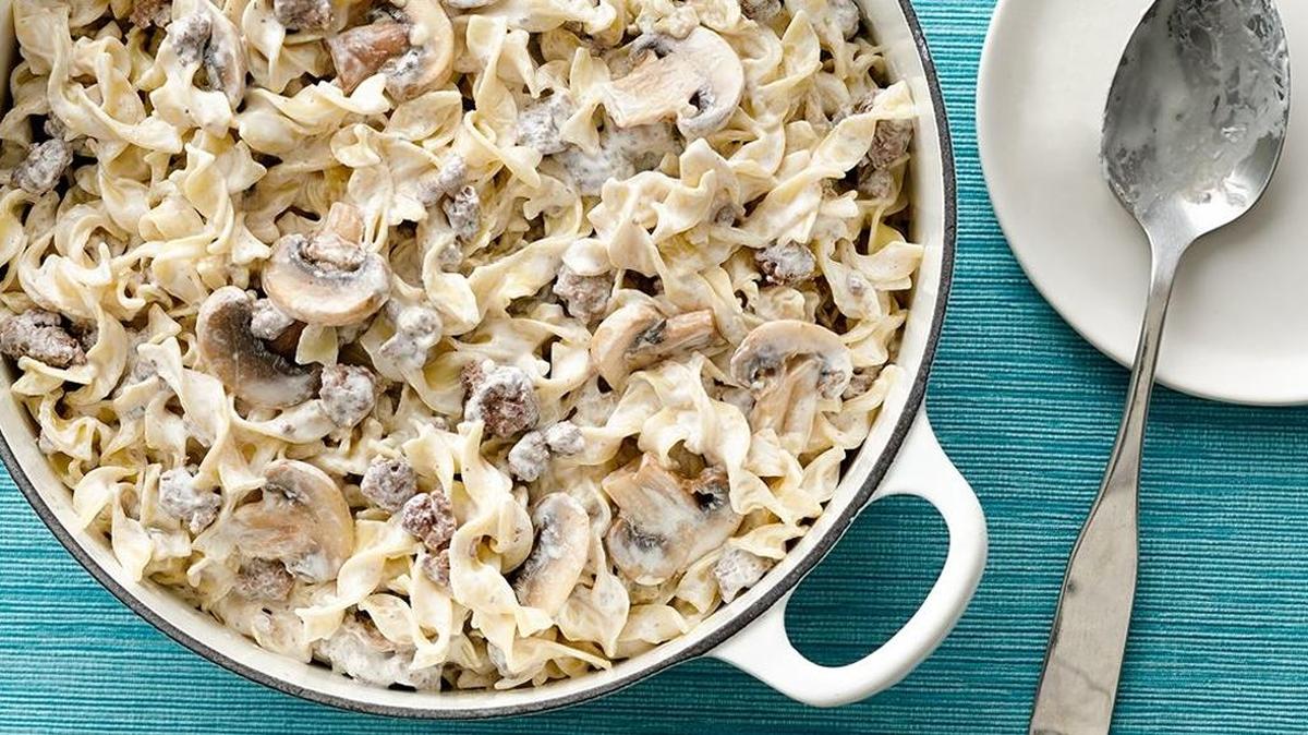 One-Pot Creamy Beef Stroganoff