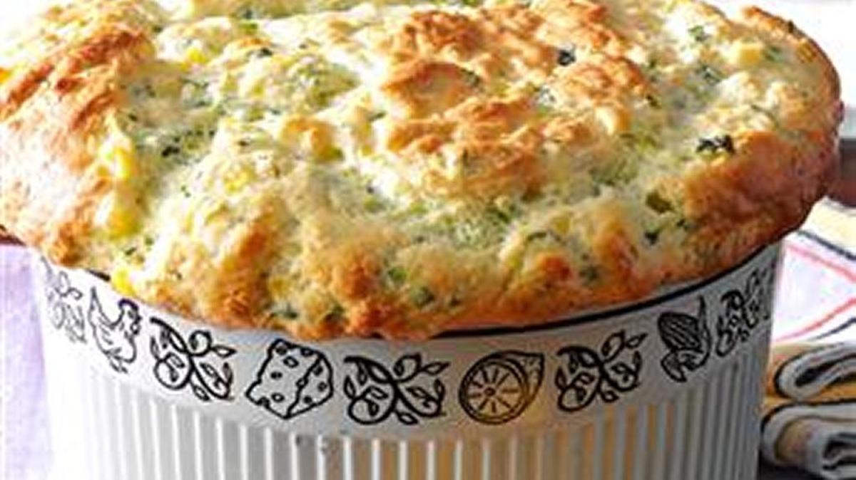 Zucchini & Sweet Corn Souffle