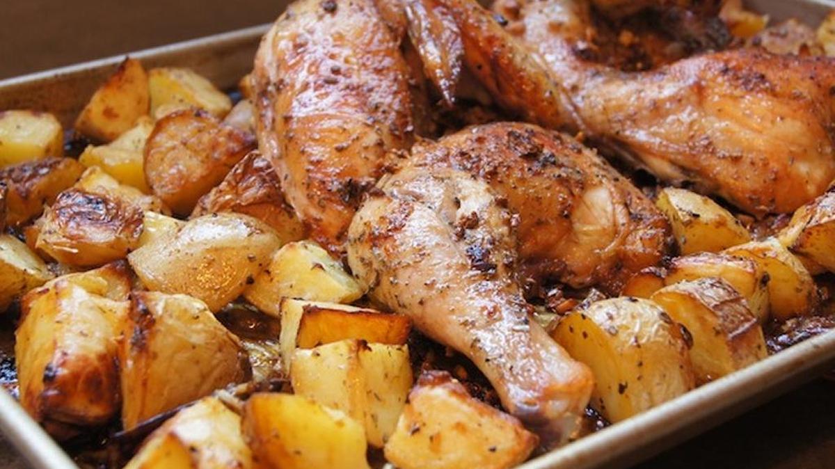 Greek Lemon Chicken & Potato Bake