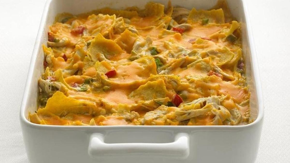 This chicken tortilla casserole has the fat and calories reduced, but retains great flavor.