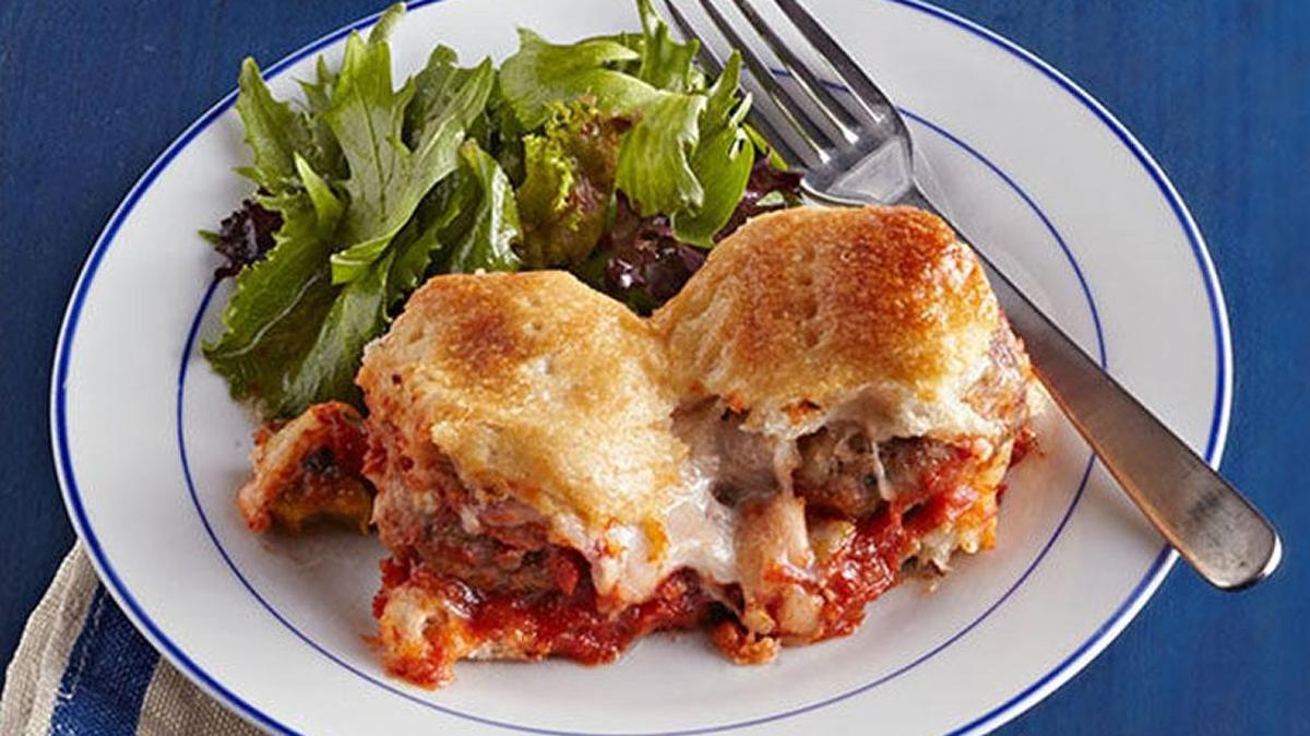 Meatball ‘Pizza’ Casserole
