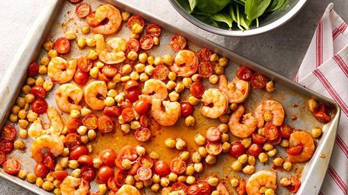 Spicy Shrimp Sheet-Pan Dinner