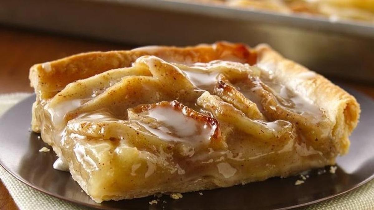 
Try a piece of Apple Slab Pie.
