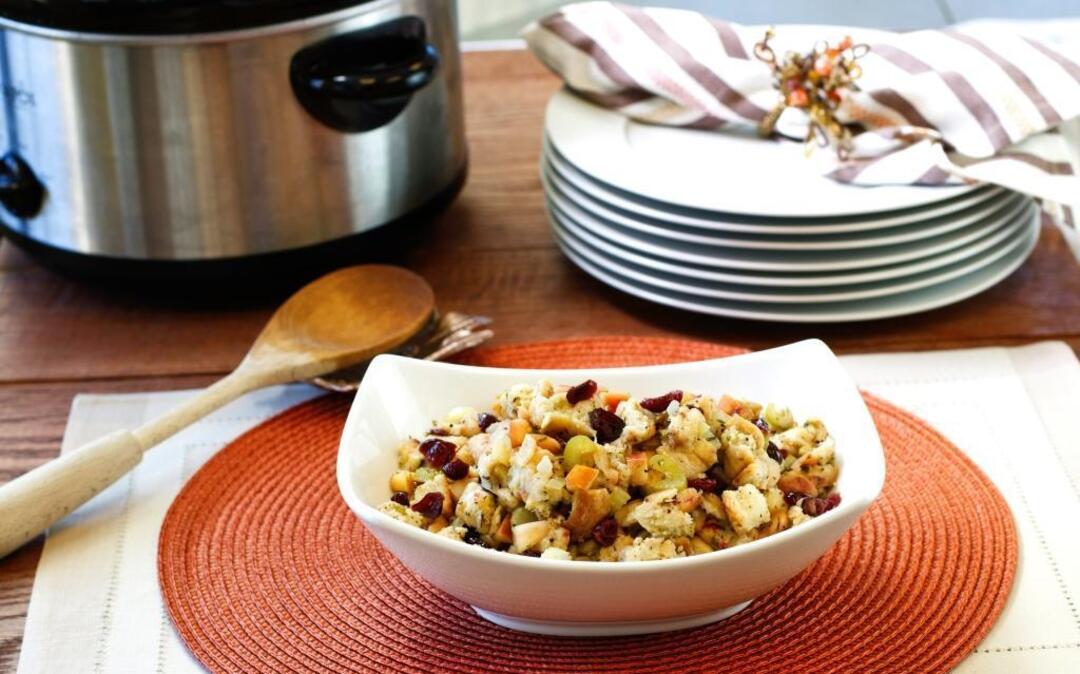 Make stuffing in the slow cooker and open up some oven space for other Thanksgiving side dishes.