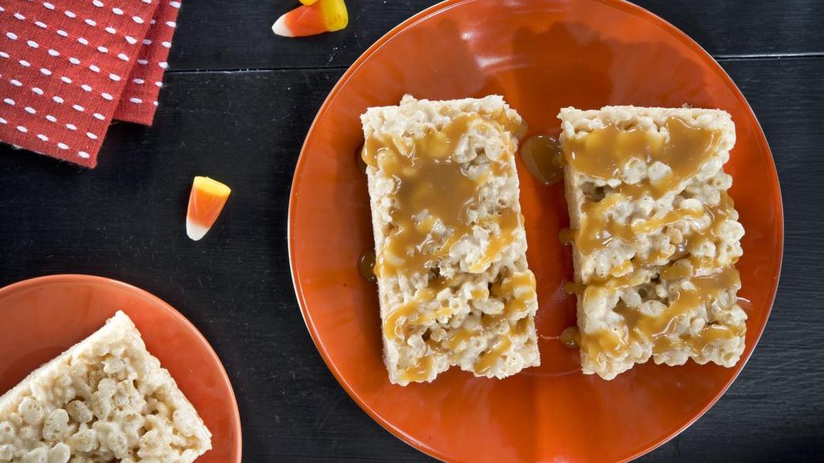 Salted Caramel Crispy Treats