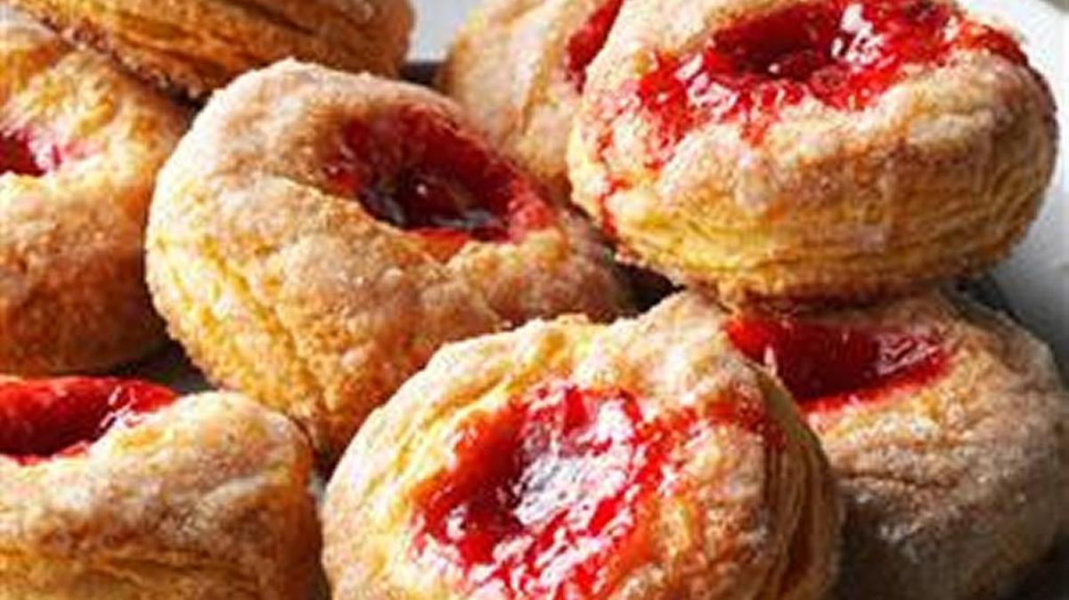 Cinnamon Fruit Biscuits start with refrigerator buttermilk biscuit dough.