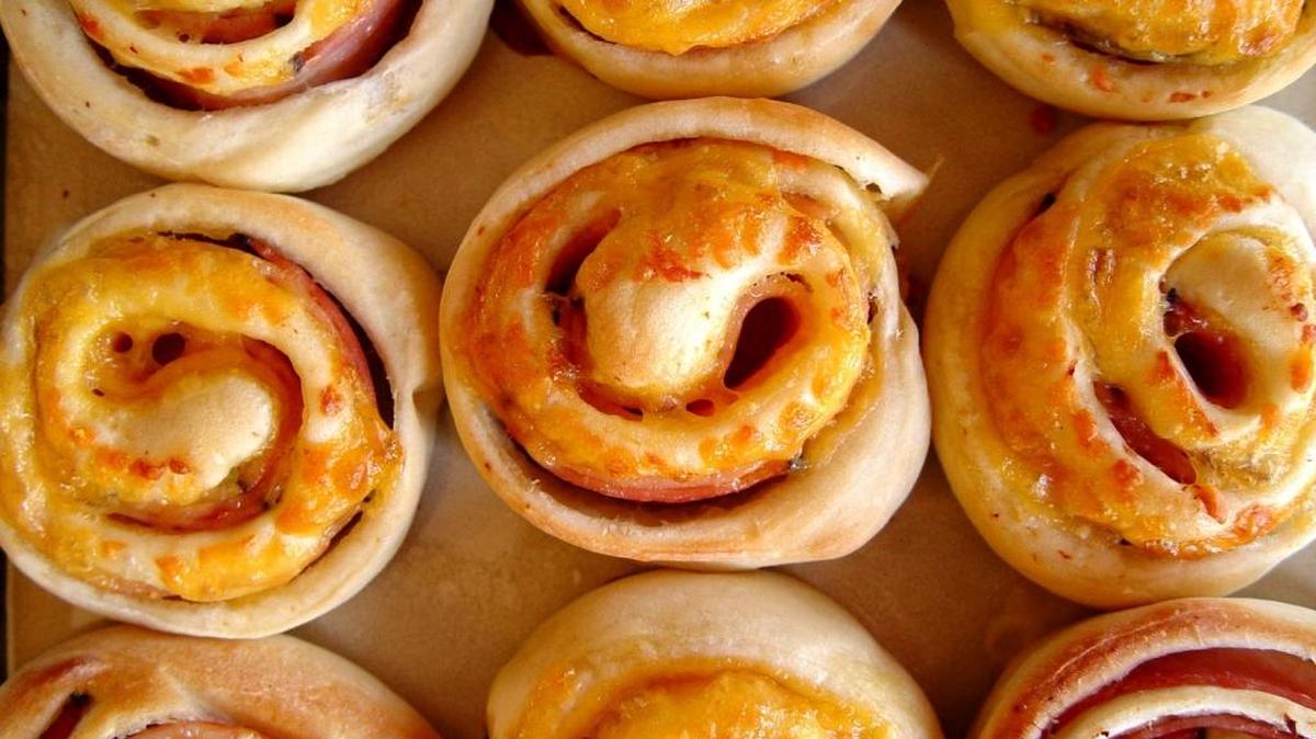Cheese ’N Ham Spirals
