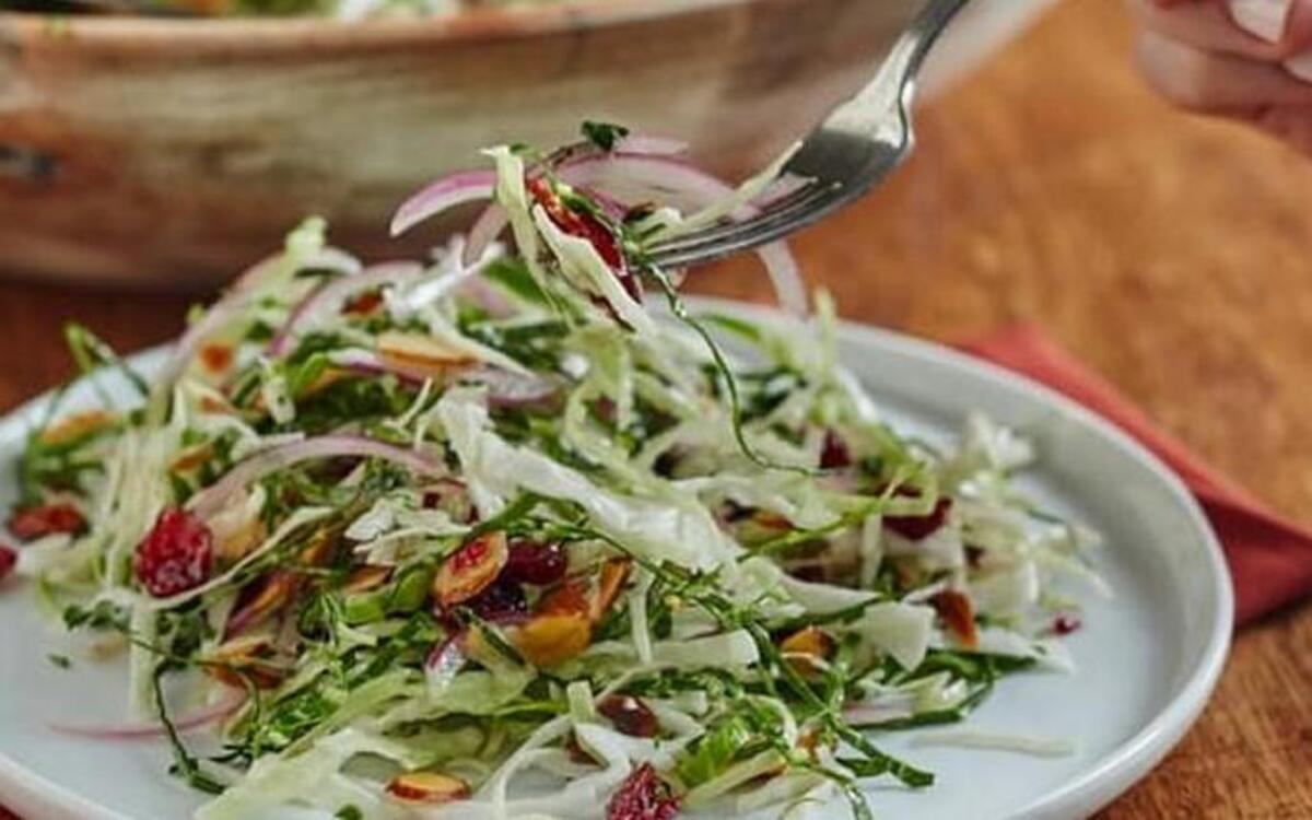 Thanksgiving Slaw is colorful and delicious.