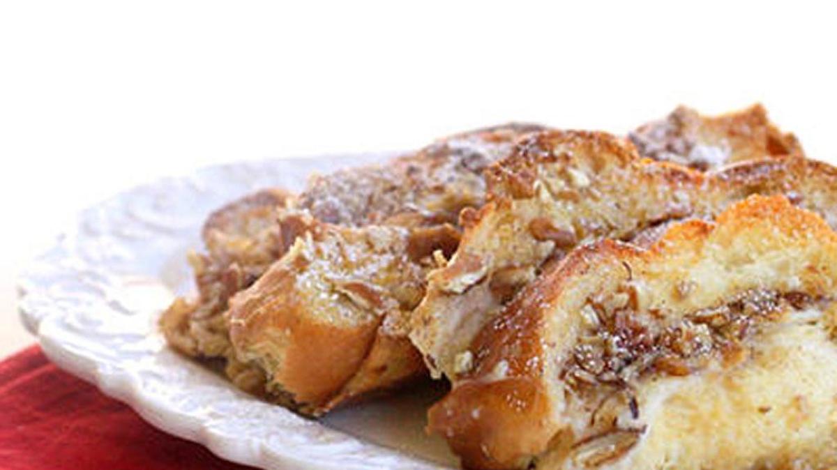 Make this french toast casserole and bake it in the morning.