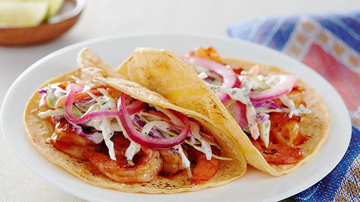 Chipotle BBQ Shrimp Tacos
