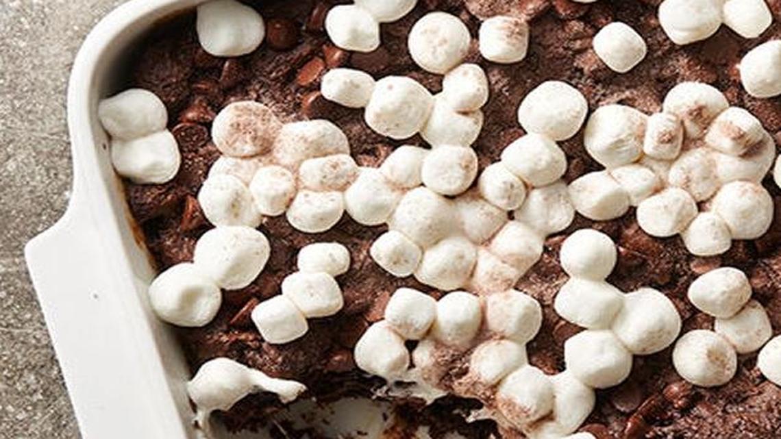 Hot Chocolate Dump Cake