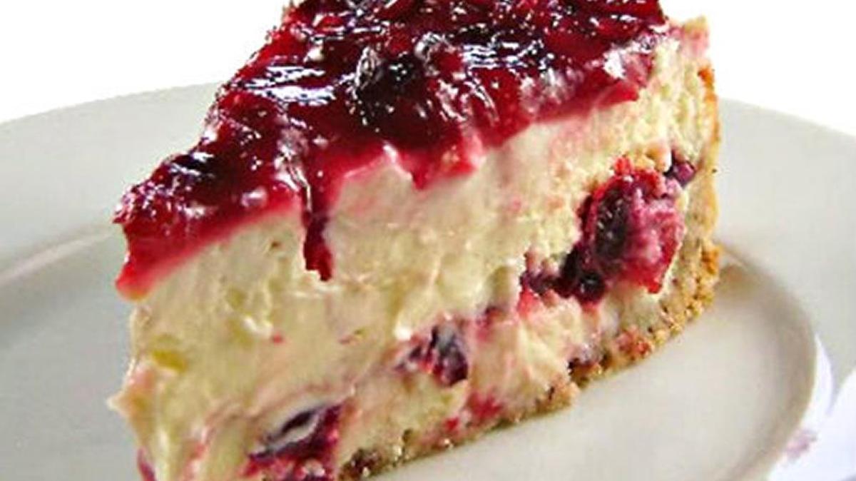 Make a cranberry cheesecake.