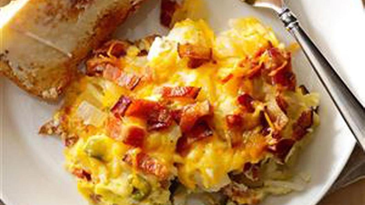 Slow-Cooker Hash Brown Egg Brunch