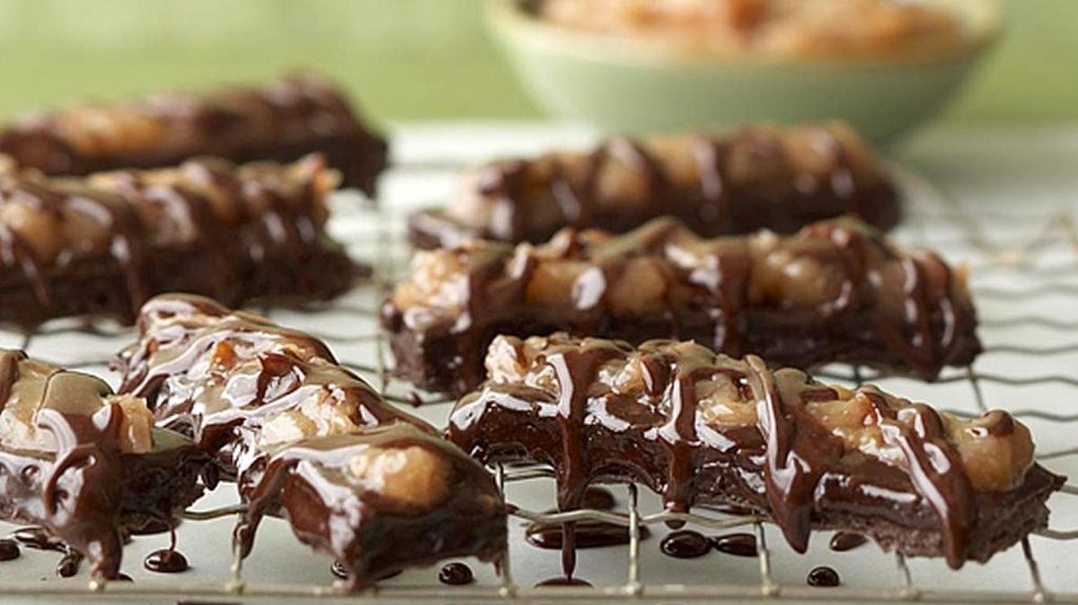 German Chocolate Wafer Cookies