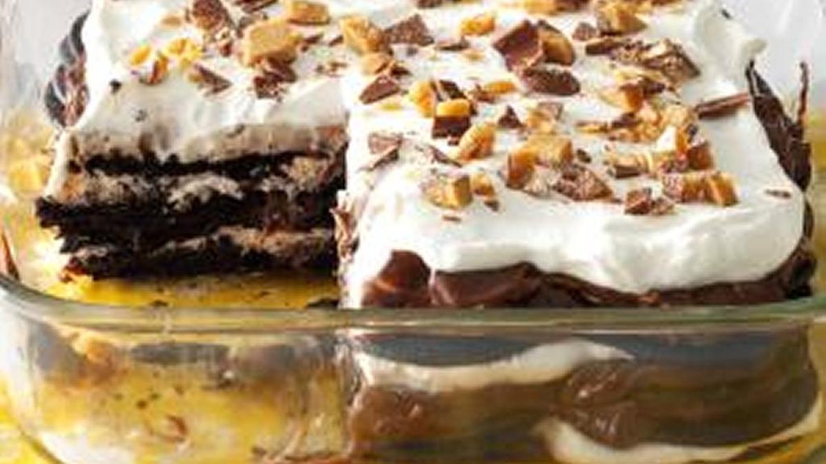 Double-Chocolate Toffee Icebox Cake