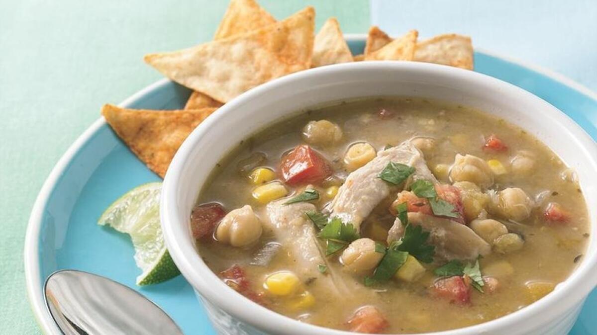Slow-Cooker Chicken Verde Tortilla Soup