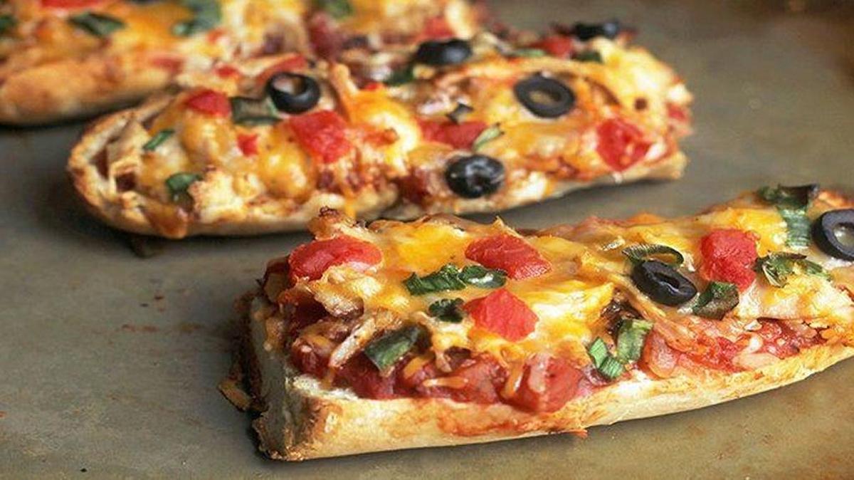 Chicken Taco French Bread Pizza
