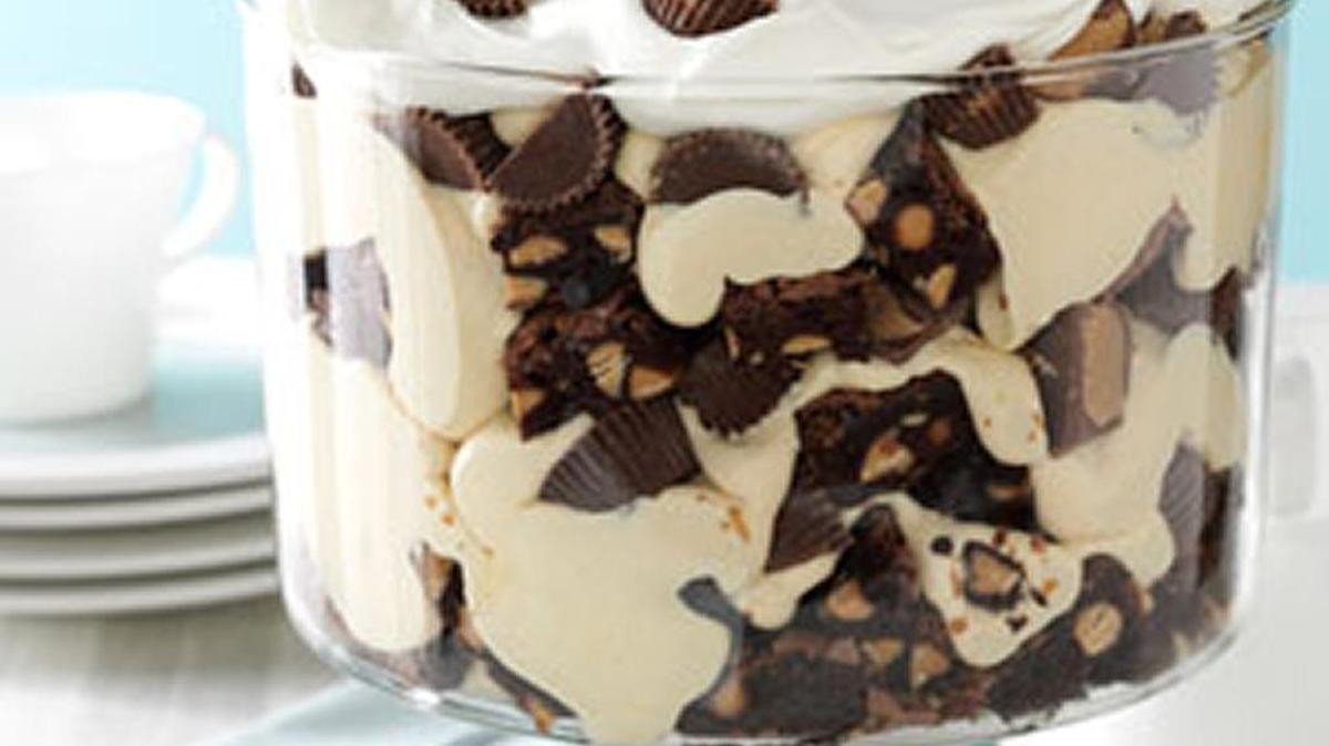 Peanut Butter Brownie Trifle