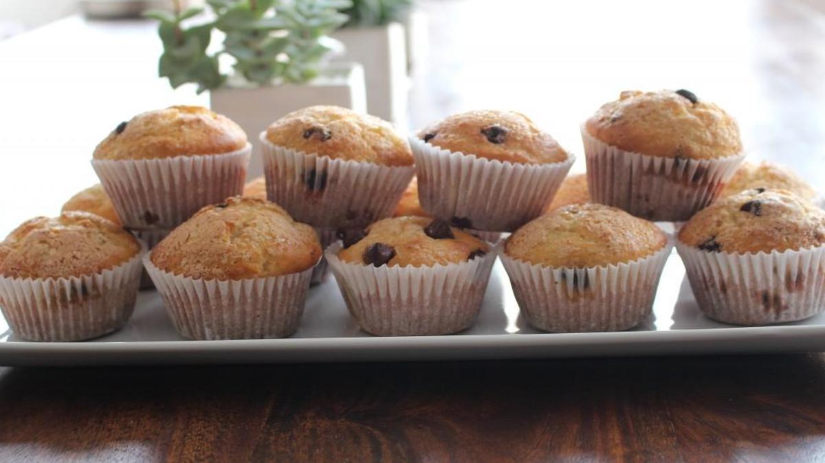 Chocolate Chip Greek Yogurt Muffins